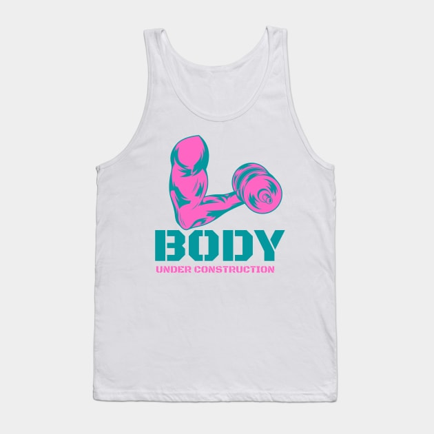 Body under construction / corps en construction Tank Top by Zinoo